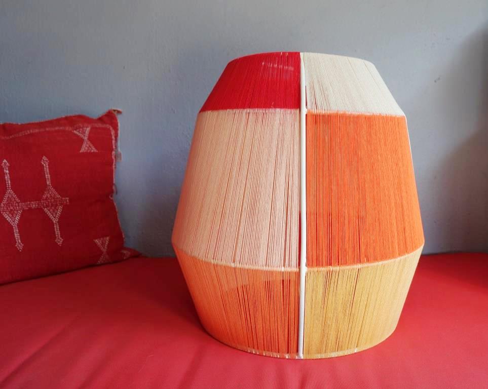 Bonbon lampshade 100% cotton embroidery floss made in Mexico